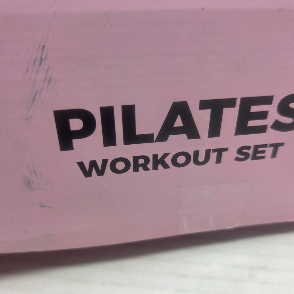Fuelion Pilates Workout Set Women OS Pink Resistance Bands Ring Ball Kit X00 NWT - Picture 9 of 10